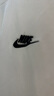 耐克（NIKE）官方男子刺繡柔軟純棉T恤秋季休閑輕便標準款舒適AR4999 101白/(黑) 2XL 曬單實(shí)拍圖
