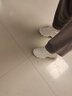 凱飛琪牛皮老爹鞋女透氣2025春夏季新款百搭厚底運動內(nèi)增高休閑小白鞋子 米白色(皮面單里) 36 曬單實拍圖