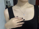 AIOSC漸變愛(ài)心項鏈女夢(mèng)幻小眾設計感鍍銀心形鎖骨鏈2024年新款潮酷項QC 【漸變愛(ài)心項鏈】 曬單實(shí)拍圖