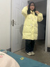棉致牛角扣中長款棉服女冬季新款棉衣外套女面包服羽棉襖絨服韓版顯瘦 6652黃色【高品質(zhì)70】 M 95-120斤 曬單實(shí)拍圖