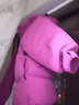 雅鹿2025新款洋氣兒童羽絨服男童女童寶寶中大童小童冬季加厚外套冬裝 玫紅色 泡芙保暖 120 尺碼偏大，正碼正拍 曬單實(shí)拍圖