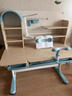 伯課兒童學(xué)習桌實(shí)木書(shū)桌小學(xué)生家用可升降寫(xiě)字課桌椅套裝男孩女孩 博學(xué)110藍單桌 曬單實(shí)拍圖