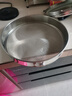 歐樂(lè )多（Olodo）德國316不銹鋼涼皮鑼鑼不粘鍋涼皮蒸盤(pán)蒸面皮鑼鑼做涼皮羅羅工具 316雙耳涼皮盤(pán)【31cm】配五件套 曬單實(shí)拍圖
