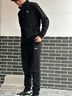 安踏（ANTA）運動(dòng)套裝男2025秋季新款開(kāi)衫拉鏈外套長(cháng)褲戶(hù)外休閑寬松保暖兩件套 【常規套裝】基礎黑-4 L/男175 曬單實(shí)拍圖
