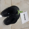 CROCS卡駱馳秋冬新品休閑鞋秋冬洞洞鞋貝雅暖絨暖棉|206633 黑/黑-060 (建議買(mǎi)大一碼) 41 /42(260mm) 曬單實(shí)拍圖