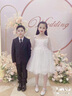 奧蒙威女童禮服裙中大童公主裙走秀花童婚紗蓬蓬裙鋼琴演出服YR-HP030 白色 150 曬單實(shí)拍圖