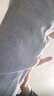 卡度頓牛仔褲男春秋季新款潮流寬松大碼哈倫褲子男青少年系繩休閑九分褲 淺藍色 S 曬單實拍圖