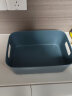 百露收纳盒家用厨房长方形杂物置物箱储物筐塑料整理桌面零食抽屉盒子 静谧蓝小号【升级特厚磨砂质感】 实拍图