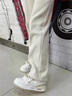 佐館鞋子男女春夏季24新款韓版潮流星星板鞋軟底氣墊運動(dòng)鞋透氣休閑鞋 奶白色 42 曬單實(shí)拍圖