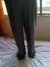 庫恩瑪維高腰垂感闊腿休閑褲女2024早春新款顯瘦百搭寬松直筒長(cháng)褲K30553 深灰色 L 曬單實(shí)拍圖