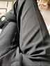馬尼亞袋鼠墜感西裝褲男修身直筒休閑西服春夏男士潮流寬松燙痕純色九分褲子 黑色 32 曬單實(shí)拍圖