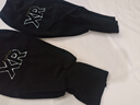 咕咕象寫(xiě)字袖套帶手套二合一男士秋冬季辦公室耐臟護袖學(xué)生兒童保暖套袖 黑色1雙（32397） 曬單實(shí)拍圖