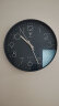 北极星（POLARIS）挂钟客厅家用时钟现代简约轻奢免打孔时尚钟表30cm蓝色石英款 实拍图