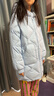 坦博爾童裝羽絨服女童中長連帽可愛保暖兒童羽絨外套TC331606艾莎藍165 曬單實拍圖