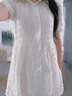 燕潯法式褶皺泡泡袖甜美連衣裙女裝夏裝2025年新款小個(gè)子收腰顯瘦裙子 杏色 L (建議110-125斤) 曬單實(shí)拍圖