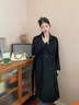 GARNUO雙面羊毛大衣女中長(cháng)款2025秋冬季新款小個(gè)子西裝黑色加厚毛呢外套 黑色 M【101-115斤】 曬單實(shí)拍圖