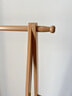 新藝鴻運實(shí)木衣帽架全實(shí)木臥室掛衣架落地簡(jiǎn)約室內掛衣置物架房間掛衣服架 原木色-櫸木加粗【長(cháng)80cm】 曬單實(shí)拍圖