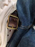 GPHF日本純手工制作美式黃銅真皮復古做舊簡(jiǎn)約工裝牛仔褲皮帶腰帶男款 復古咖 105cm 曬單實(shí)拍圖