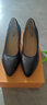 路施南黑色工作鞋女高跟真皮職業(yè)正裝皮鞋春秋季商務(wù)尖頭上班鞋粗跟單鞋 黑色5CM(530-293) 37 曬單實(shí)拍圖