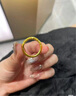 周大生黃金戒指男女足金紫荊花浮雕指環(huán)送老婆生日禮物七夕情人節(jié)禮物 約1.1g（12圈口） 曬單實(shí)拍圖