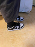耐克（NIKE）官方DUNK LOW大童運動童鞋復古板鞋熊貓配色CW1590 100白色/黑/白色 36 曬單實拍圖