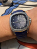 美度（MIDO）【春尚新】舵手TV經(jīng)典雙日歷機械男表任嘉倫明星同款送男 藍盤(pán)橡膠帶/M049.526.17.041.00 曬單實(shí)拍圖