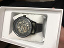 冠琴（GUANQIN）瑞士認證手表男士機械全自動(dòng)雙面鏤空防水簡(jiǎn)約夜光商務(wù)氣質(zhì)腕表  黑皮全黑黑面 曬單實(shí)拍圖