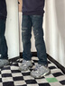 ABLE JEANS【直筒滑板褲】男士褲子重工水洗破洞牛仔褲子男 水洗深靛藍(lán) （29/30） 29 曬單實(shí)拍圖