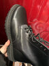 三利泰春季特大碼馬丁靴男款46男士黑色皮靴子男47休閑高幫男鞋48切爾西 72006黑色 47 曬單實(shí)拍圖