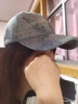 堡獅威品牌藍(lán)色水洗牛仔棒球帽子女春夏季街頭出游百搭防曬遮陽(yáng)顯臉小 中藍(lán)色 可調(diào)節(jié) 曬單實(shí)拍圖