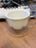 容山堂陶瓷玻璃泡茶杯綠茶杯玻璃杯茶水分離水杯保溫恒溫杯墊中式茶具 陶瓷玻璃泡茶杯-海水江崖款 曬單實拍圖