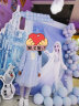 迪士尼（Disney）童装女童针织短袖T恤宝宝甜美泡泡袖上衣公主儿童半袖2024新款夏 梦幻蓝 140cm 实拍图