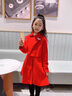 G.DUCKKIDS女童冬裝套裝夾棉款毛呢連衣裙拜年服女孩過(guò)年喜慶衣服兒童公主裙 紅色 【帽子+外套+裙子】 140碼建議身高130-140cm9-10歲 曬單實(shí)拍圖