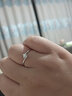 喜鉆七夕禮物18K金/鉑金鉆石戒指女經(jīng)典牛頭款結(jié)婚鉆戒訂婚求婚戒指生 30分效果-現(xiàn)貨閃發(fā) 曬單實(shí)拍圖