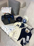 新初生嬰兒兒衣服禮盒剛出生男寶寶滿月周歲見面禮物高檔套裝春夏 憨憨熊的幸福時光套餐 73cm 3-6個月 曬單實拍圖