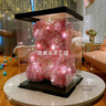 永生花獨(dú)角獸玫瑰花禮盒鮮花花束圣誕節(jié)浪漫求婚表白生日結(jié)婚紀(jì)念 40厘米皇冠頭紗少女粉熊+燈+禮盒 曬單實(shí)拍圖