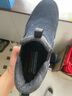 斯凱奇（Skechers）男鞋保暖男靴高幫鞋加厚加絨棉鞋一腳蹬休閑運動鞋237283C 海軍藍色/灰色/NVGY 43 曬單實拍圖