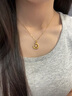 中國黃金CHINA GOLD星月黃金項(xiàng)鏈女足金吊墜教師節(jié)禮物送女老師老婆生日實(shí)用 京速達(dá)-足金月亮星芒托帕石項(xiàng)鏈贈(zèng)S925鏈 曬單實(shí)拍圖
