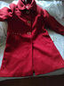 富夕媽媽秋冬裝外套中長(cháng)款夾棉呢子上衣40歲中老年女冬裝加厚毛呢大衣 1122-紅色夾棉厚 4XL 建議135-145斤 曬單實(shí)拍圖