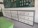 森嵐特 SENLANT儲物柜教室學(xué)生書包柜彩色帶鎖宿舍收納員工文件更衣多門矮柜鐵皮 灰白套九門柜 曬單實(shí)拍圖
