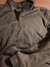 雅戈爾（YOUNGOR） 衛衣男士 年秋冬季青年男士半拉鏈衛衣 豆綠 2XL 曬單實(shí)拍圖