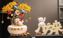 赟婭招財進(jìn)寶搖錢(qián)樹(shù)發(fā)財貓擺件客廳玄關(guān)酒架創(chuàng  )意家居裝飾品喬遷送禮 元寶發(fā)財樹(shù)招財貓 曬單實(shí)拍圖