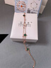 艾芙洛S925銀四葉草手鏈女百搭飾品送女友閨蜜生日520情人節(jié)母親節(jié)禮物 綠色四葉草手鏈+證書+高檔禮盒 曬單實(shí)拍圖