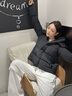 高梵黑金鵝絨服女王5.0短款25新款修身百搭顯瘦女士羽絨服秋冬外套 黑色 L 曬單實(shí)拍圖