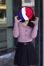 沂歆毛衣女針織衫秋季衣服2025年新款內搭上衣修身顯瘦辣妹露肩小個(gè)子 【紫色】一字肩拼接方領(lǐng)針織衫 L 【建議體重約105-120斤】 曬單實(shí)拍圖