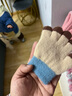 迪淑琪寶寶手套秋冬季幼兒兒童嬰兒女孩男孩保曖五指薄款卡通小童 小鱷魚(yú)五指（卡其）1-3歲 0-3歲 曬單實(shí)拍圖
