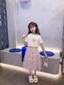FNJ KIDS女童套裝裙2025夏季洋氣女大童短袖T恤兒童網(wǎng)紗裙子兩件套 圖片色 150 (建議身高140-150cm) 曬單實(shí)拍圖