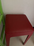 全友（QUANU）家居塑料凳子家用餐凳客廳餐廳凳軟包座面可疊放高腳凳KD 【紅色】塑料凳A(1包1個(gè)) 曬單實(shí)拍圖