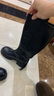 百麗美拉德風騎士靴女冬商場同款高跟高筒靴A6Y1DDG3 黑色-絨里 38 曬單實拍圖