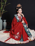鐘靈記良緣夙締:明制婚服大襟重工馬面裙霞帔腰帶嫁衣漢服女冬 紅色馬面裙一件現貨 S 曬單實(shí)拍圖
